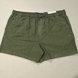 American Eagle Flex Trekker Shorts Olive Green L NWT 5” Inseam
